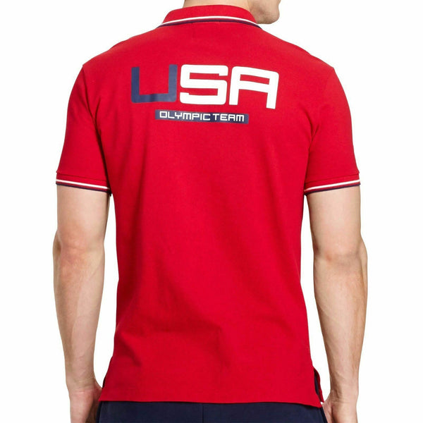 [889697924376] Mens Polo Ralph Lauren Mens Team USA 2016 Olympics Basic Mesh Polo
