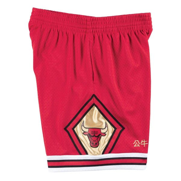 [SHORRED1-CBUNG18268197] Mens Mitchell & Ness NBA Chinese New Year Shorts Chicago Bulls 97