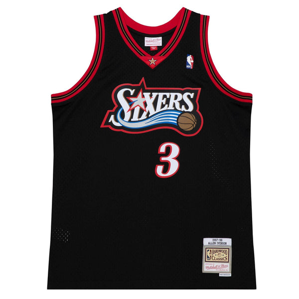 MITCHELL & NESS NBA DARK JERSEY PHILADELPHIA 76ERS 1997 ALLEN IVERSON