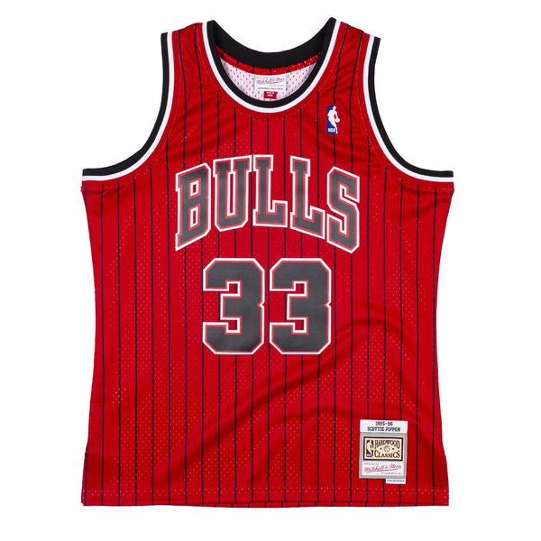 Mens Mitchell & Ness NBA Reload Swingman Jersey Bulls 1995 Scottie Pippen