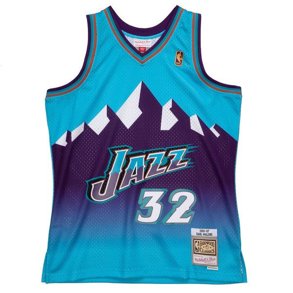 Mens Mitchell & Ness NBA Reload Swingman Jersey Jazz 1996 Karl Malone