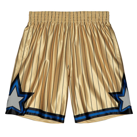 MITCHELL & NESS NBA 75TH GOLD SWINGMAN SHORTS ORLANDO MAGIC 1993