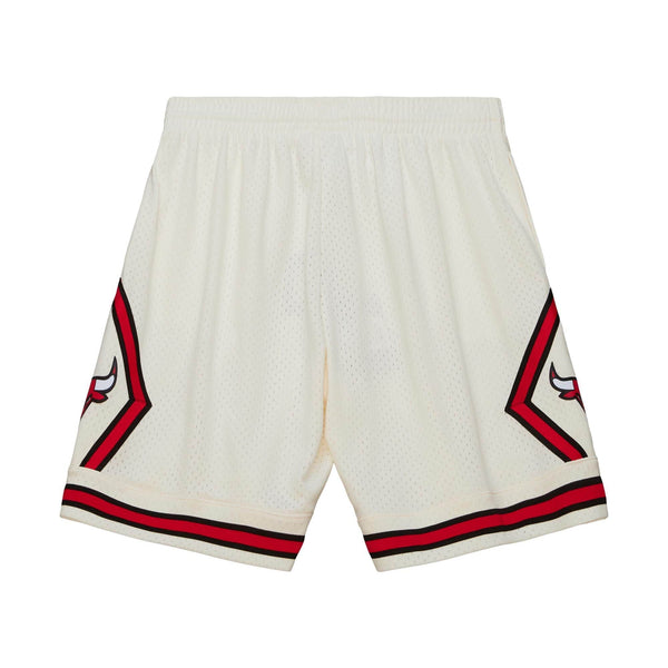 MITCHELL & NESS NBA CREAM TEAM COLOR SWINGMAN SHORTS CHICAGO BULLS 1997