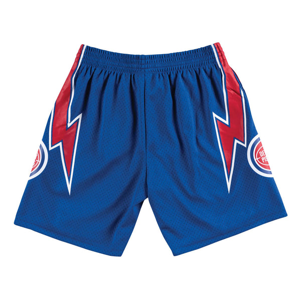 [SMSHGS18029-DPIROYA78] Mens Mitchell & Ness NBA Road Swingman Shorts Detroit Pistons 78-79