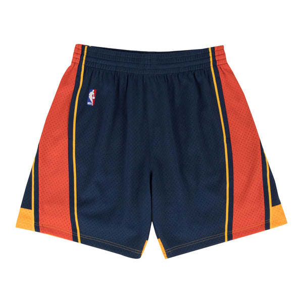 [SMSHGS18232-GSWNAVY09] Mens Mitchell & Ness NBA Swingman Road Shorts GS Warriors 09-10