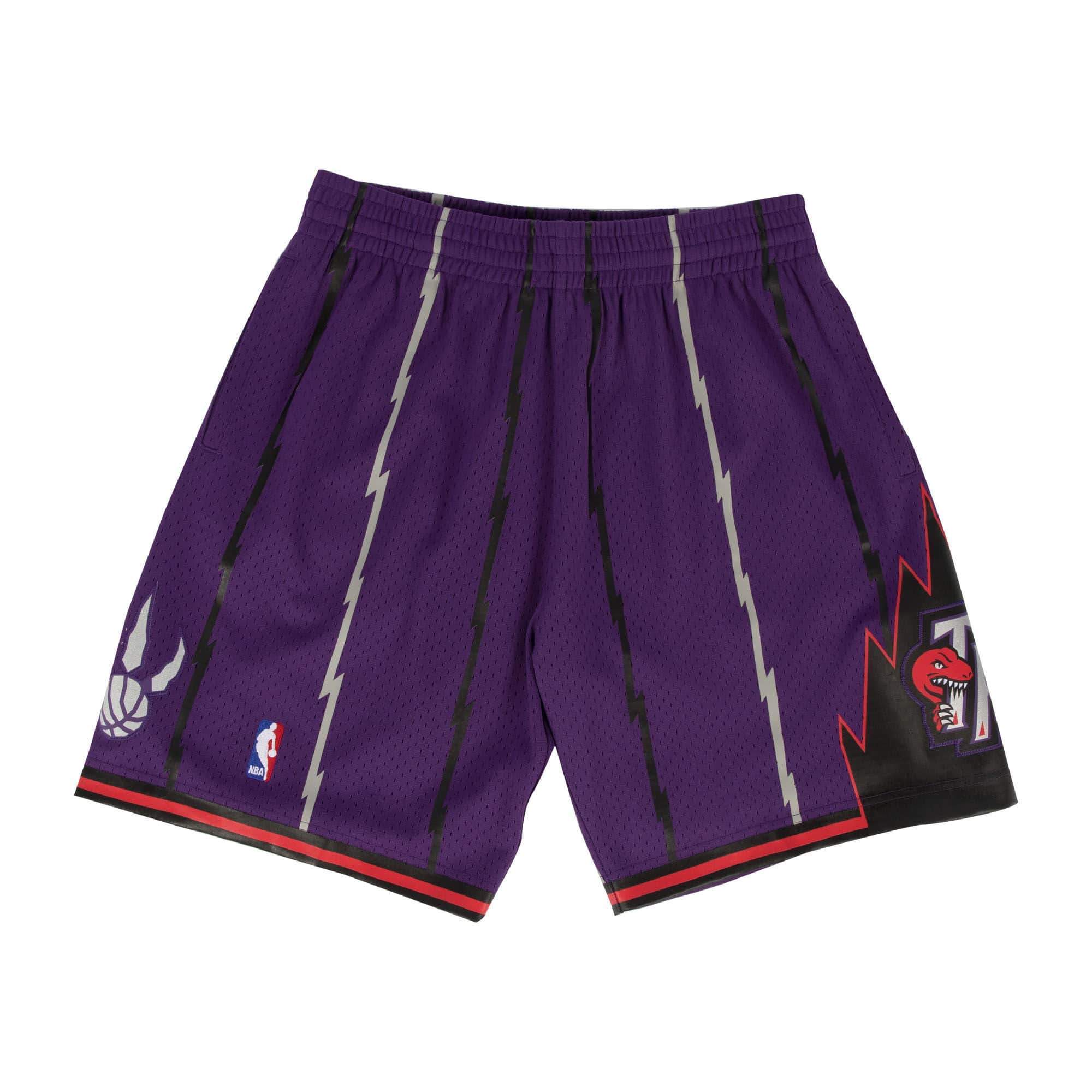 Mens Mitchell & Ness NBA Swingman Shorts 1998-99 Toronto Raptors