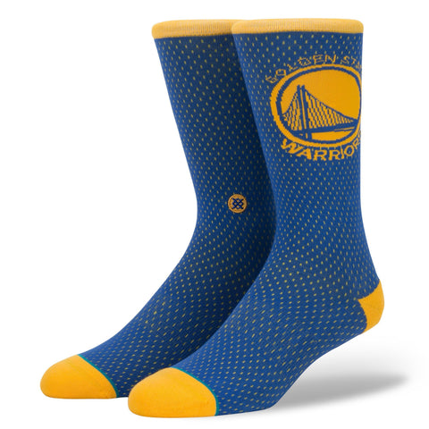 [M545D17WAR-BLU] Mens Stance NBA Golden State Warriors Socks