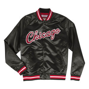 MITCHELL & NESS NBA LIGHTWEIGHT SATIN JACKET CHICAGO BULLS