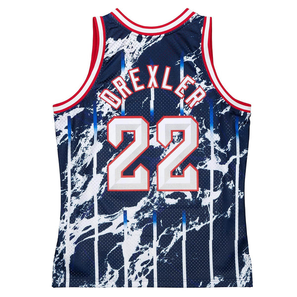 MITCHELL & NESS NBA MARBLE SWINGMAN JERSEY HOUSTON ROCKETS 1996 CLYDE DREXLER