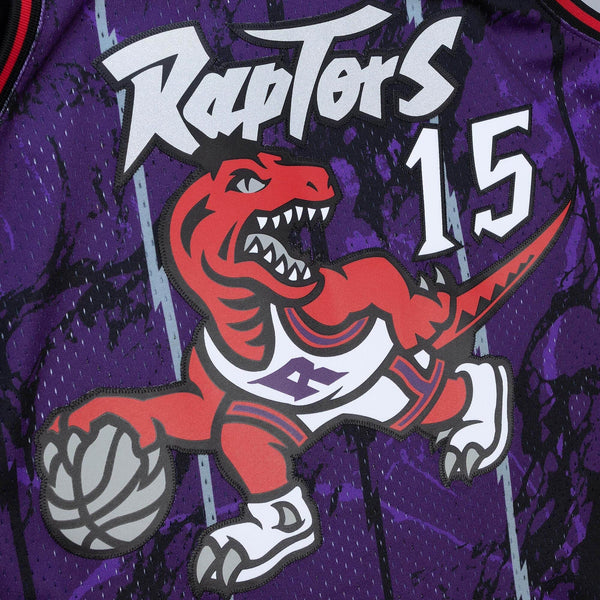 MITCHELL & NESS NBA TEAM MARBLE SWINGMAN JERSEY TORONTO RAPTORS 1998 VINCE CARTER