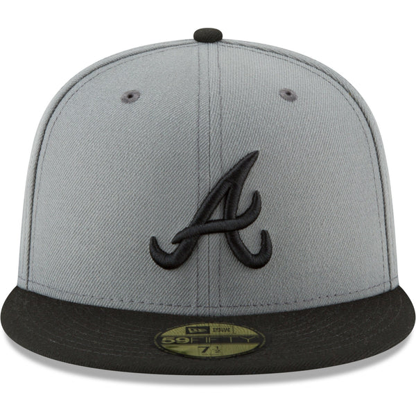 [10542865] Mens New Era MLB League Basic 59Fifty Fitted Cap Atlanta Braves