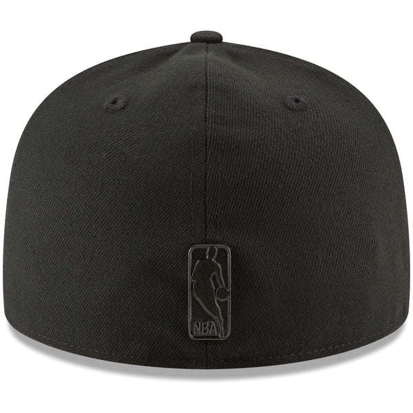 [11575589] Mens New Era NBA GS WARRIORS LOGO SLEEKED FINISH 5950 FITTED - BLACK