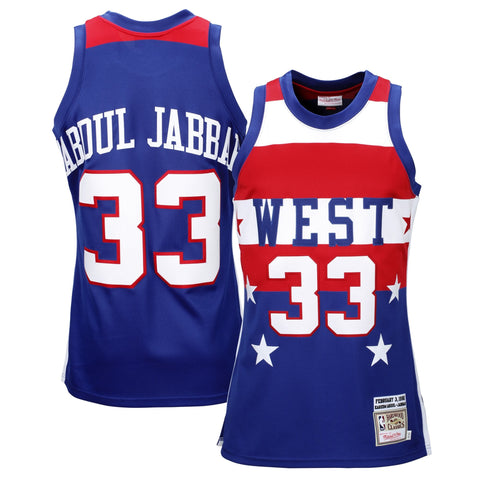 Mens Mitchell & Ness NBA Authentic Jersey 1980 All Star Kareem Abdul-Jabbar