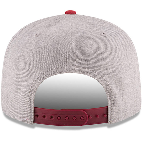 [70353730] Mens New Era NBA 950 2-Tone Heather Gray Snapback Cap Miami Heat