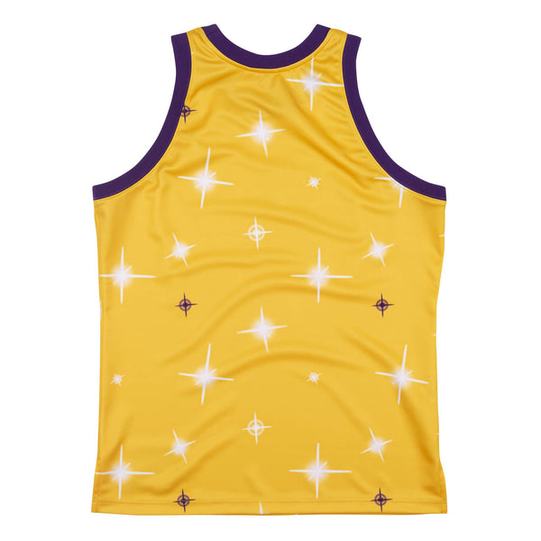 Mens Mitchell & Ness NBA Airbrush Knit Jersey Los Angeles Lakers