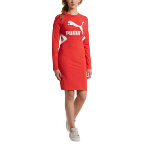 578057-01] Womens Puma Classics Logo Tight Dress 