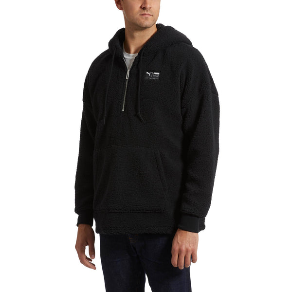 [576770-01] Mens Puma Downtown Sherpa Halfzip Hoodie