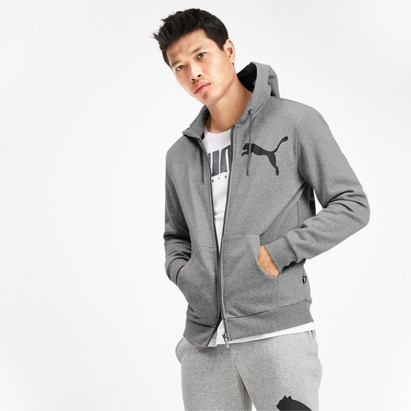 [580567-03] Mens Puma BIG LOGO FULL ZIP HOODY FLEECE