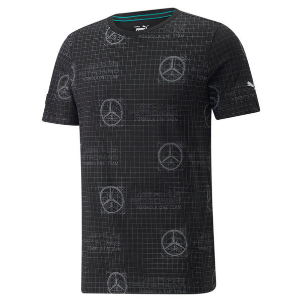 [533692-01] Mens Puma MAPF1 MERCEDES AOP LOGO TEE