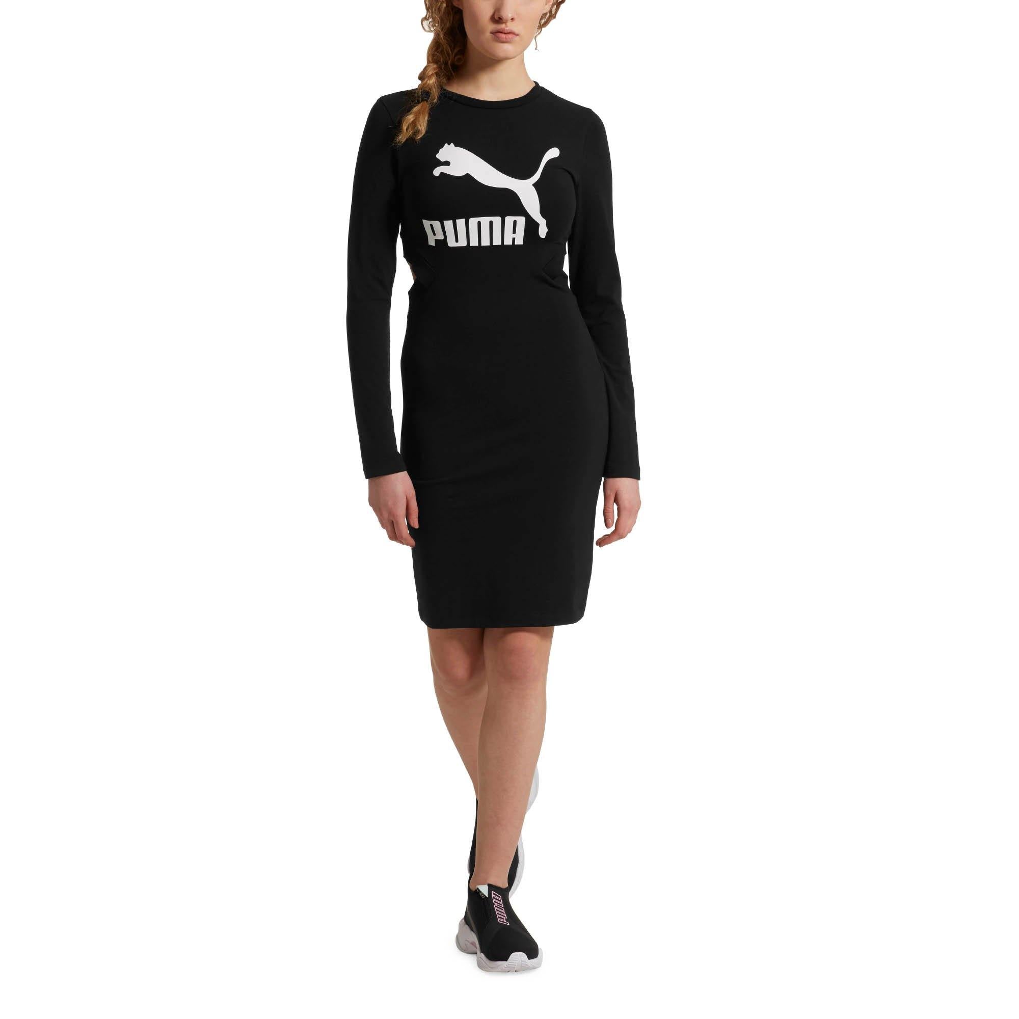 [578057-01] Womens Puma Classics Logo Tight Dress - sneakAR