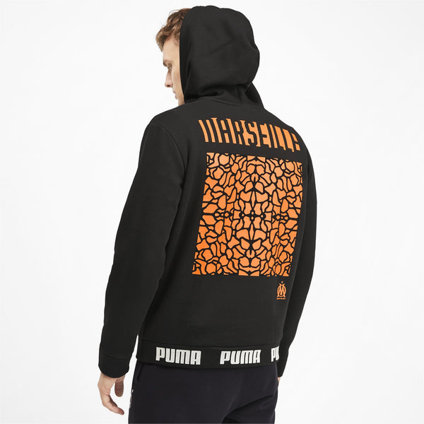 [756070-01] Mens Puma OM Olympique de Marseille Ftbl Culture Hoody