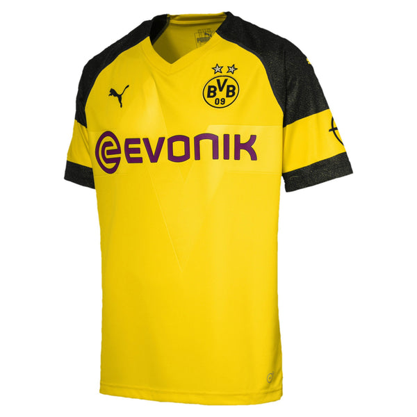 [753310-01] Mens Puma BVB Home Shirt Replica With Evonik Logo