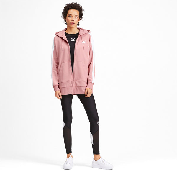 [595202-14] Womens Puma CLASSICS TAPE T7 FULL ZIP HOODY