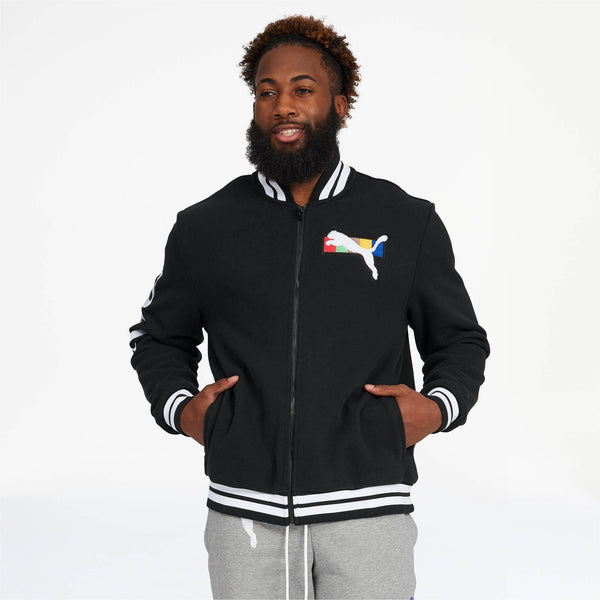 [596565-01] Mens Puma Fashion Geek Varsity Jacket