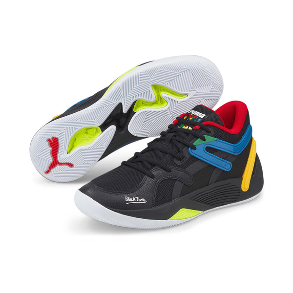 [376637-01] Mens Puma TRC BLAZE COURT BLACK FIVES