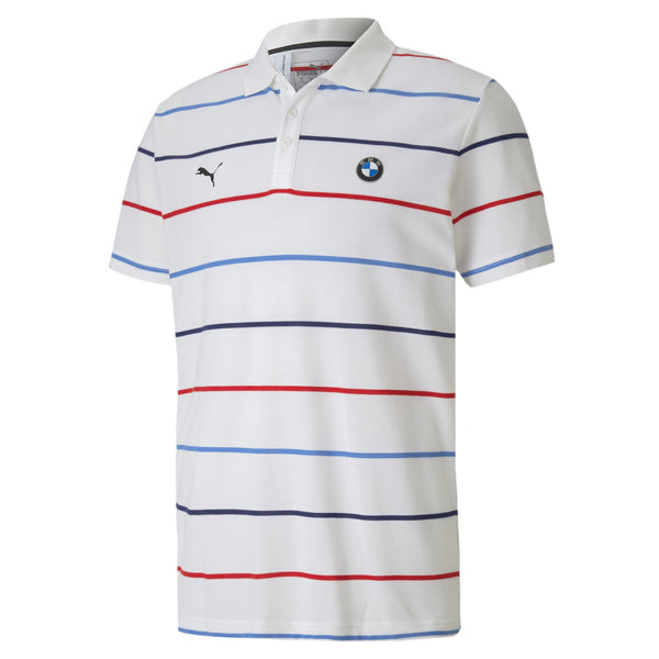 [596100-02] Mens Puma BMW Motorsport Striped Polo