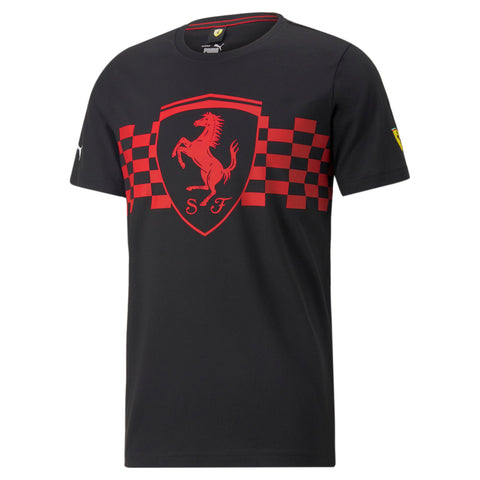 [535849-01] Mens Puma FERRARI RACE TONAL BIG SHIELD TEE