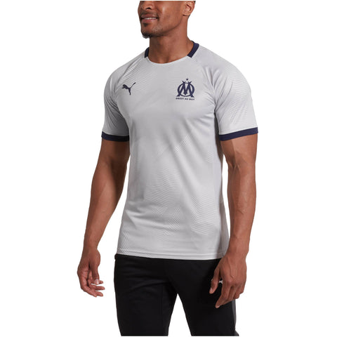 [754654-02] Mens Puma Olympique De Marseille Graphic Jersey With Sponsor Logo