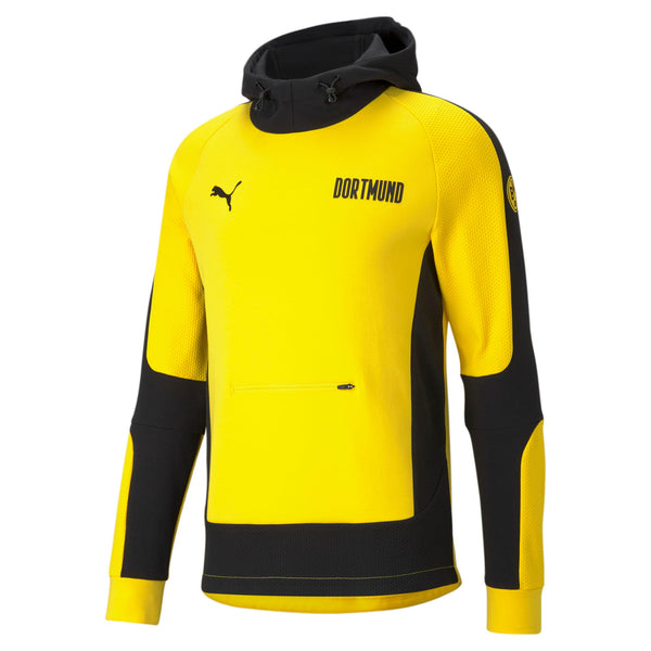 [758576-01] Mens Puma BVB BORUSSIA DORTMUND EVOSTRIPE HOODY