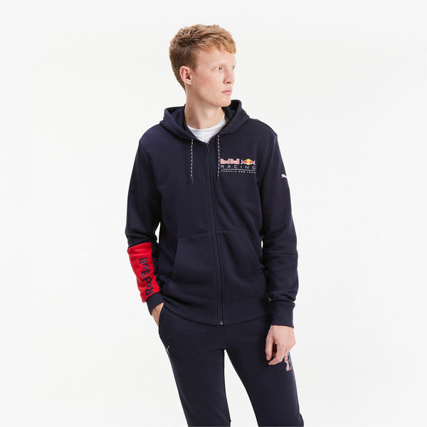 [763009-01] Mens Puma RBR RED BULL RACING LOGO HOODED SWEAT JACKET