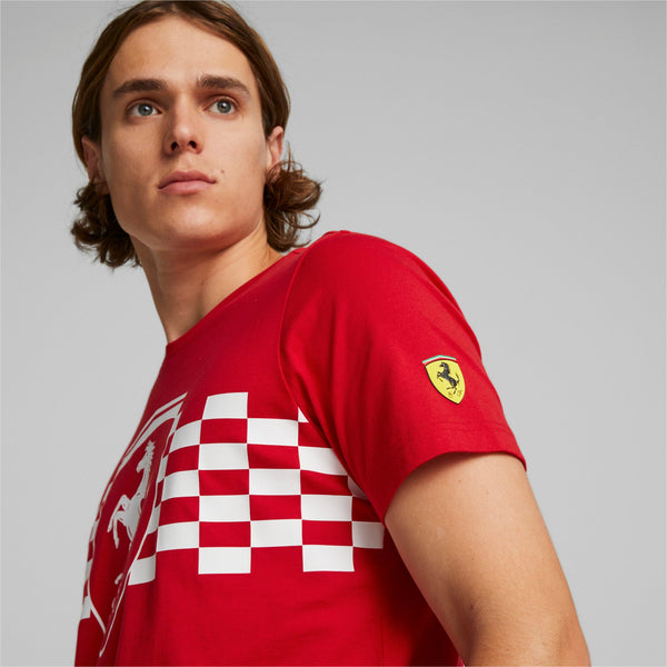 [535849-02] Mens Puma FERRARI RACE TONAL BIG SHIELD TEE