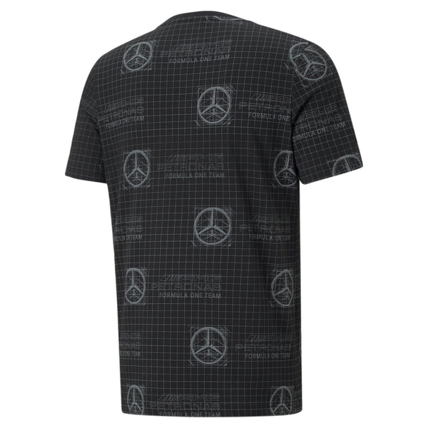 [533692-01] Mens Puma MAPF1 MERCEDES AOP LOGO TEE