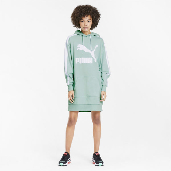 [597051-32] Womens Puma Classics T7 Hooded Dress