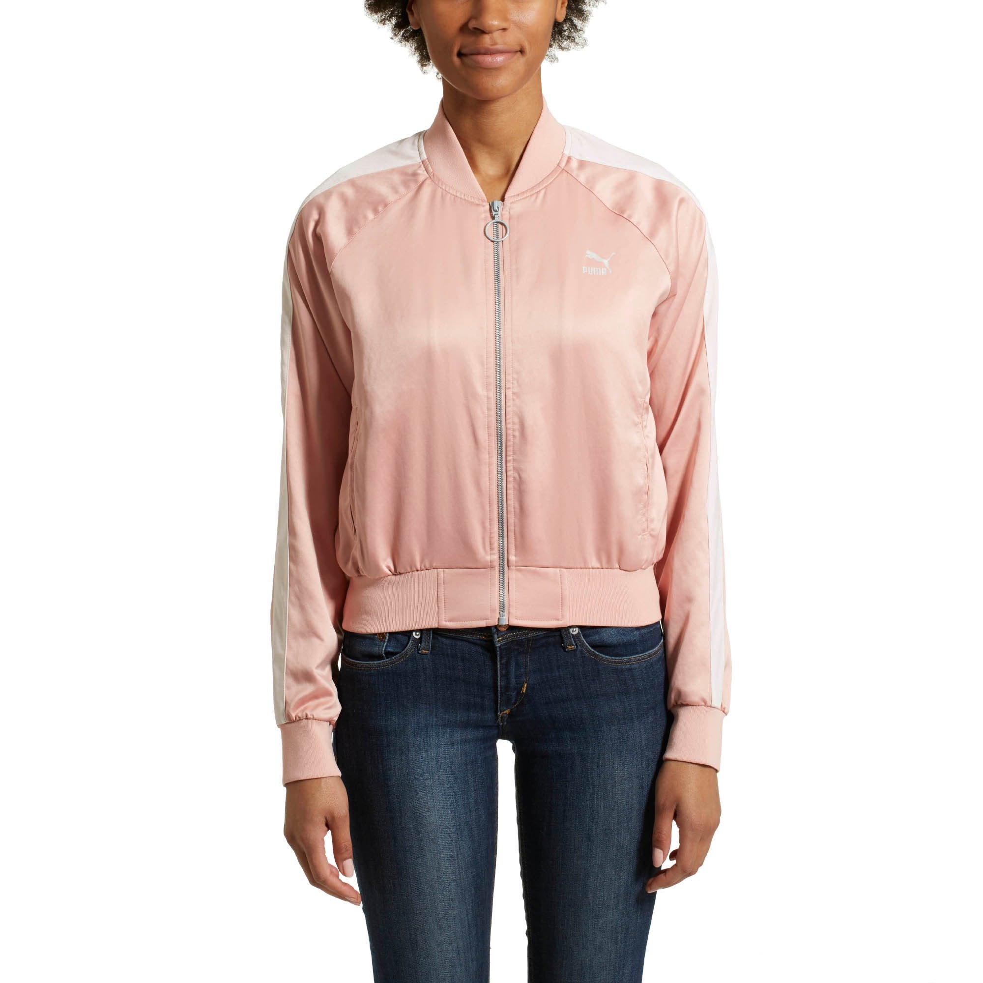 [575493-31] Womens Puma En Pointe Satin T7 Jacket