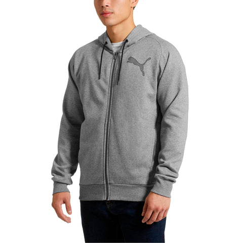 [852357-03] Mens Puma P48 MODERN SPORT FULL ZIP HOODY FLEECE