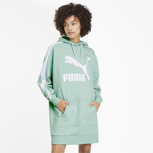 [597051-32] Womens Puma Classics T7 Hooded Dress