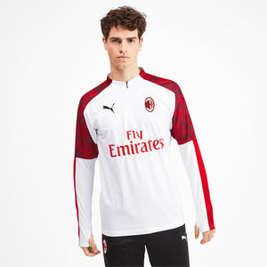 [756142-02] Mens Puma AC Milan 1/4 Zip Top - Sponsor Logo