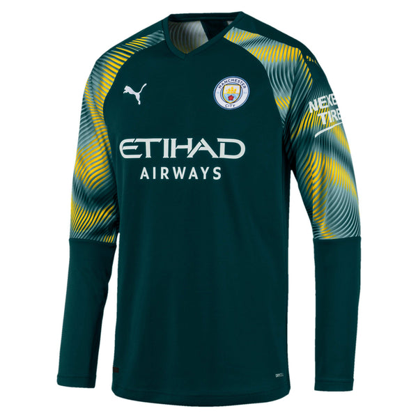 [755601-07] Mens Puma MCFC MANCHESTER CITY GK SHIRT REPLICA LONG SLEEVE
