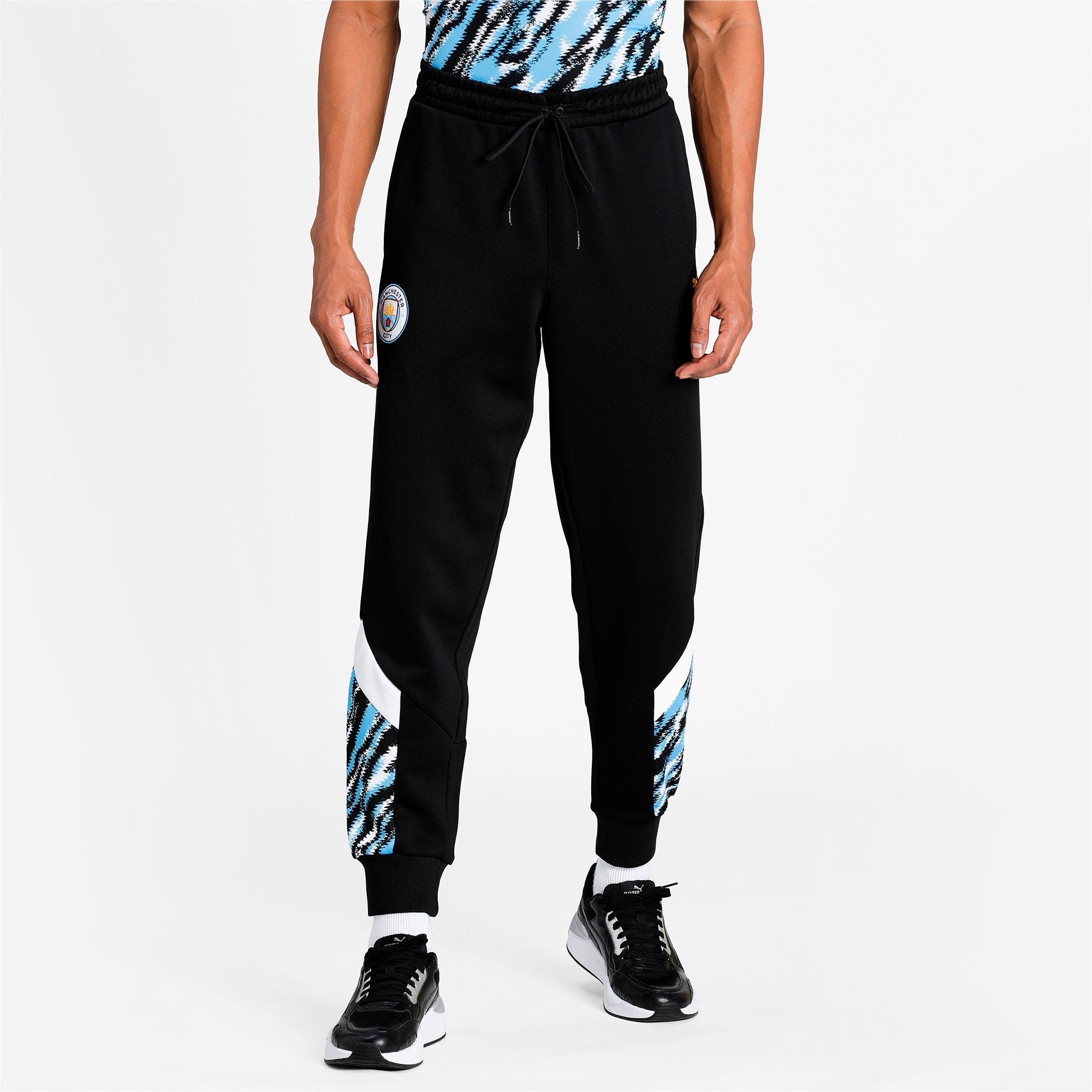 [758711-05] Mens Puma MCFC MANCHESTER CITY ICONIC MCS GRAPHIC TRACK PANTS