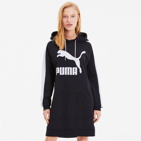 [597051-01] Womens Puma Classics T7 Hooded Dress