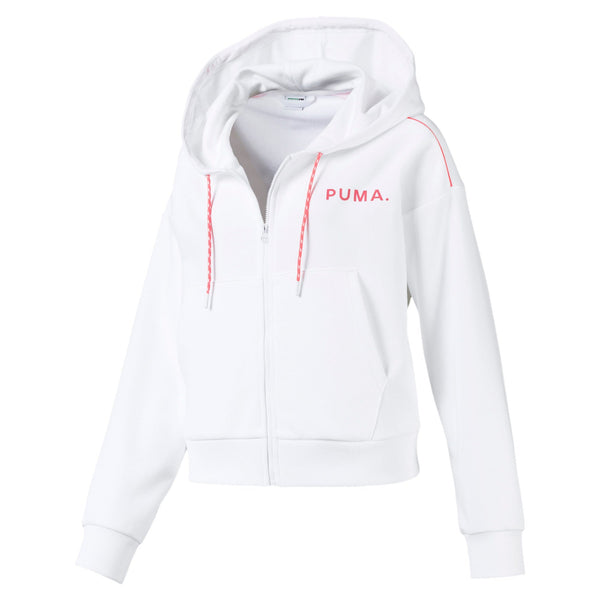 [595744-02] Womens Puma CHASE CROPPED FULL ZIP HOODY