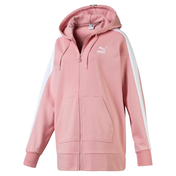 [595202-14] Womens Puma CLASSICS TAPE T7 FULL ZIP HOODY